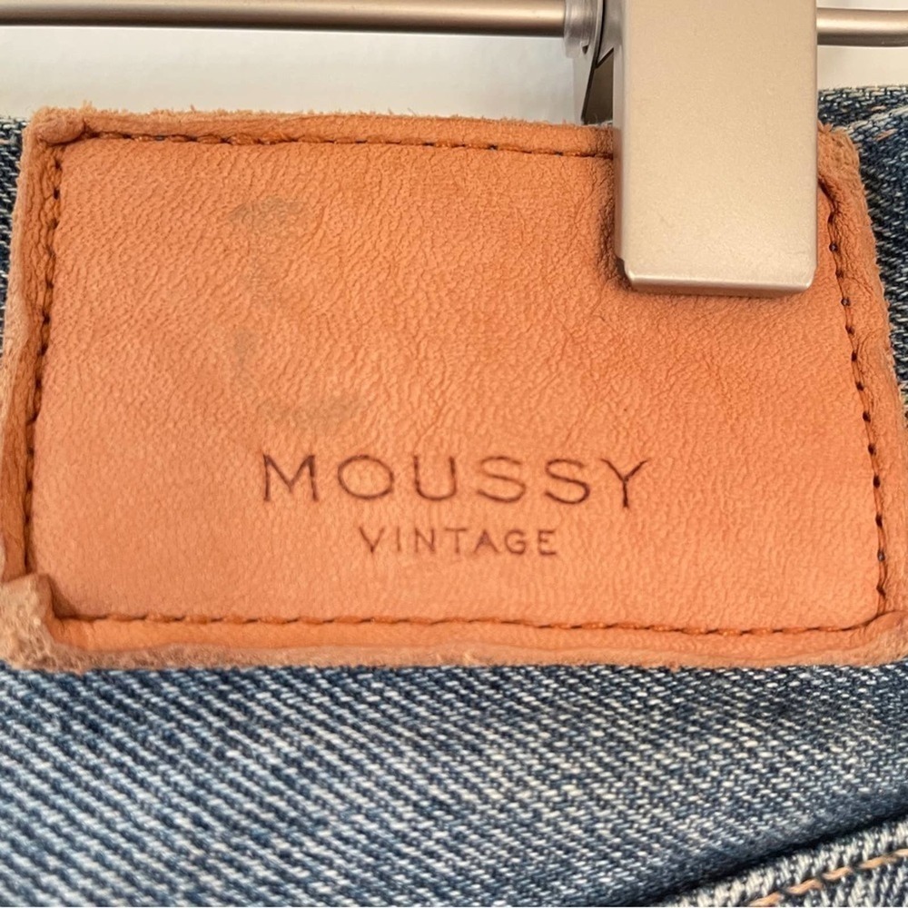 Moussy Vintage Denim High-rise Marshall Boyfriend Distressed Jean 100% Cotton 25 - Picture 9 of 12